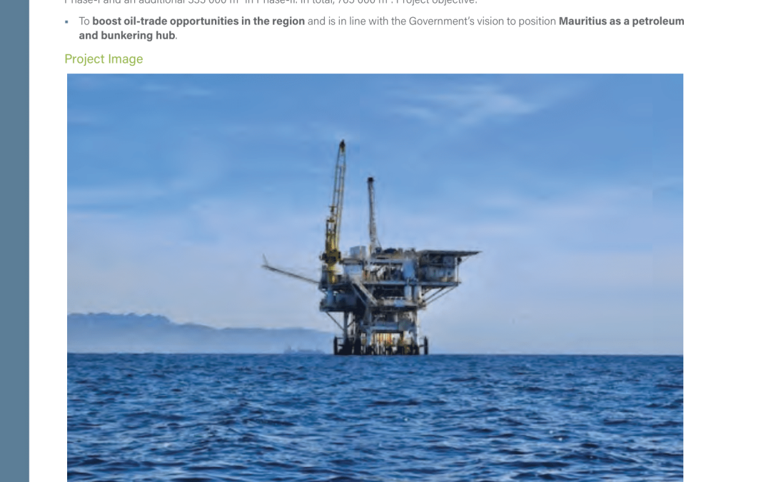 Construction of Petroleum Jetty and Associated Storage Facilities at Albion, Mauritius