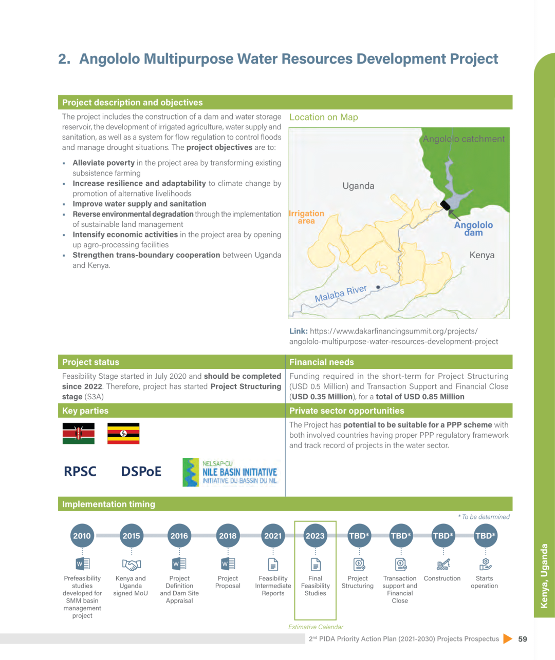 Angololo Multipurpose Water Resources Development Project