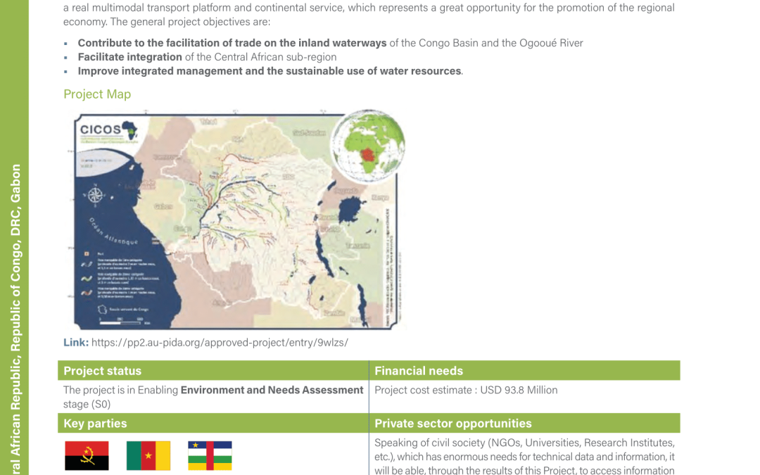 Support Programme for the Facilitation of Transport by Inland Waterways, Securing River Navigation and the Sustainable Management of Water Resources in the Congo Basin